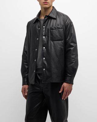 Men's Leather Scout Overshirt
