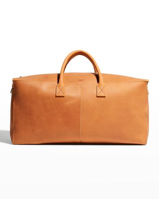 Men's Leather Utility Duffle Bag