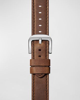 Men's Leather Watch Strap, 24mm