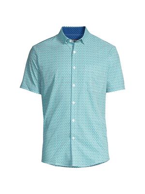 Men's Leeward Button-Front Shirt - Capri Breeze - Size XL - Capri Breeze - Size XL