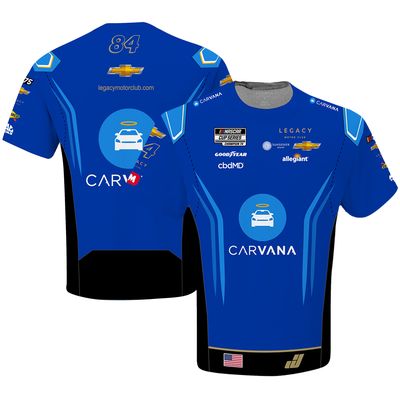 Men's LEGACY Motor Club Team Collection Blue Jimmie Johnson Carvana Sublimated Uniform T-Shirt