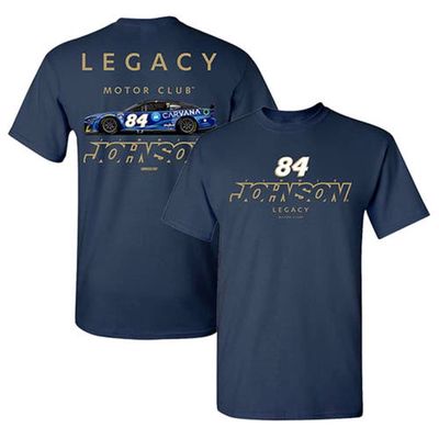 Men's LEGACY Motor Club Team Collection Navy Jimmie Johnson 2023 #84 Carvana T-Shirt