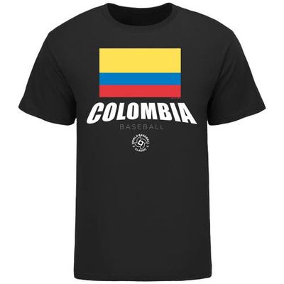 Men's LEGENDS Black Colombia Baseball 2023 World Baseball Classic Federation T-Shirt