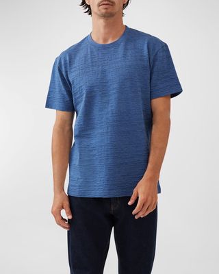 Men's Leith Valley Textured Cotton T-Shirt