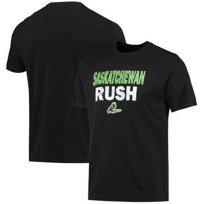 Men's Levelwear Black Saskatchewan Rush Team Logo Thrive T-Shirt