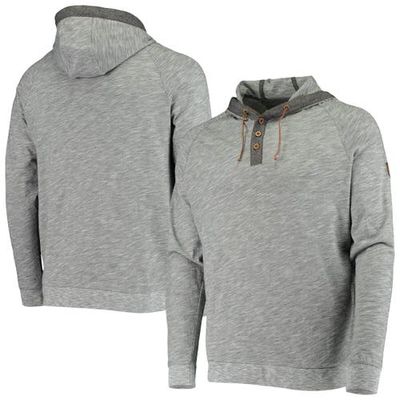 Men's Levelwear Gray Miami Marlins Salute Cameron Raglan Pullover Hoodie in Charcoal
