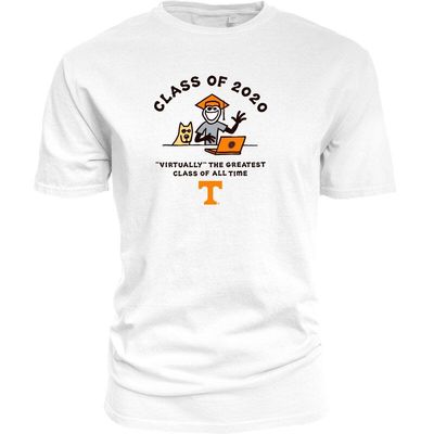 Men's Life is Good White Tennessee Volunteers Virtually 2020 Grad T-Shirt