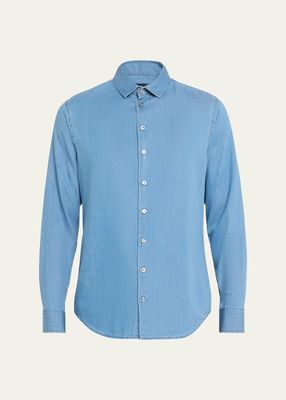 Men's Light Denim Sport Shirt