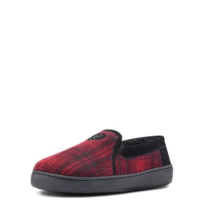 Men's Lincoln Slipper Casual Shoes in Red Plaid, Size: 7 D / Medium by Ariat