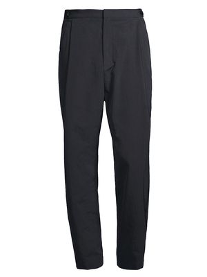 Men's Linen-Blend Button Waist Pants - Navy - Size 36 - Navy - Size 36