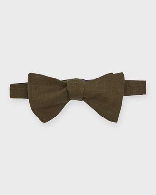 Men's Linen Bow Tie