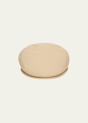 Men's Linen-Cotton Flat Cap