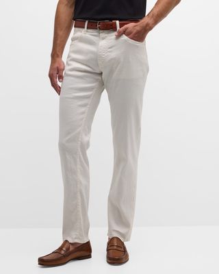 Men's Linen-Cotton Slim Jeans