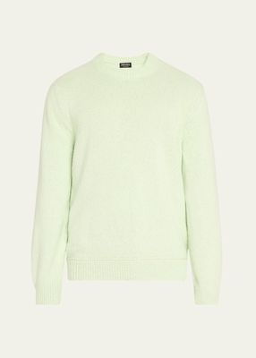 Men's Linen Crewneck Sweater