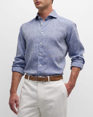 Men's Linen Dress Shirt