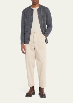 Men's Linen Farmer Jacket