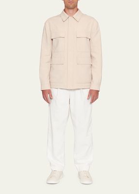 Men's Linen Field Jacket