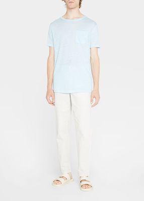 Men's Linen Pocket T-Shirt