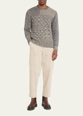 Men's Linen Stonewall Crew Sweater