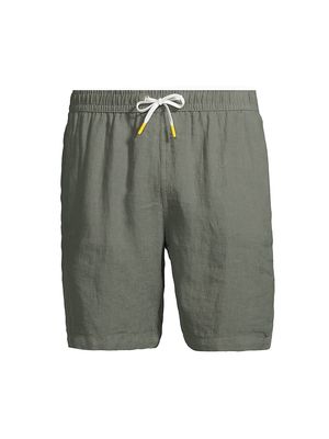 Men's Linen Swim Shorts - Military - Size XXL - Military - Size XXL