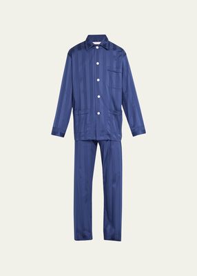 Men's Lingfield Two-Piece Long Pajama Set