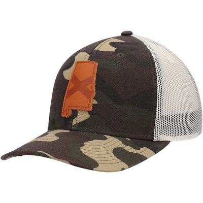 Men's Local Crowns Camo Alabama Icon Woodland State Patch Trucker Snapback Hat