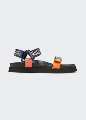 Men's Logo Tape Sandals