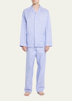 Men's Long Cotton Pajama Set