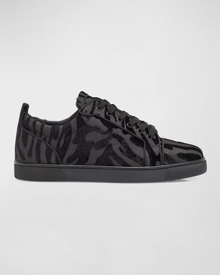 Men's Louis Junior Velvet Quagga Low-Top Sneakers