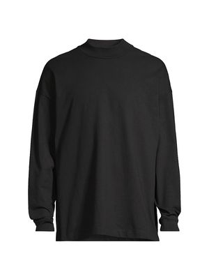 Men's Lounge Long-Sleeve T-Shirt - Black - Size Large