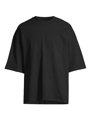 Men's Lounge Oversize T-Shirt - Black - Size Large