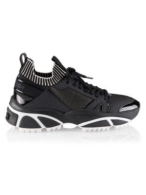 Men's Lucas Trainer Sneakers - Black Optic White - Size 12