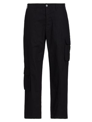 Men's Lucid Raw Edge Cargo Pants - Black - Size Medium