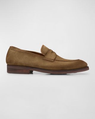 Men's Lucien Suede Penny Loafers