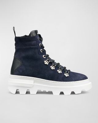 Men's Lug Sole Suede Lace-Up Work Boots