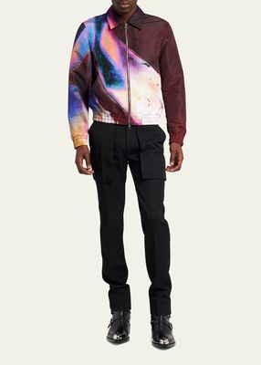 Men's Luminous Flower Blouson Jacket