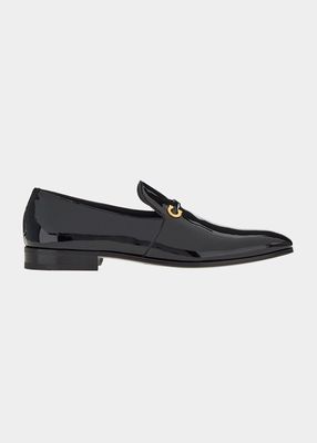 Men's Lyon Patent Leather Gancini Loafers