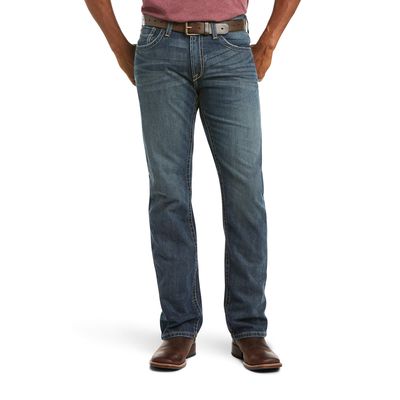 Men's M5 Slim Deadrun Stackable Straight Leg Jeans Cotton, Size: 28 X 30 by Ariat
