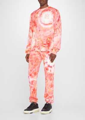 Men's MA-Logo Tie Dye Sweatpants