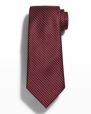 Men's Macro Armature Silk Tie