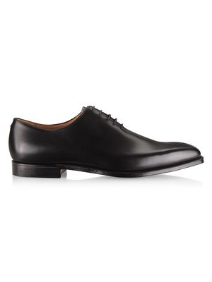 Men's Main Alex Leather Oxford Shoes - Black Calf - Size 12 - Black Calf - Size 12