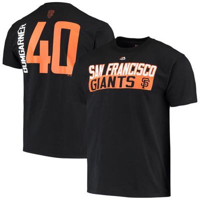 Men's Majestic Madison Bumgarner Black San Francisco Giants Block T-Shirt