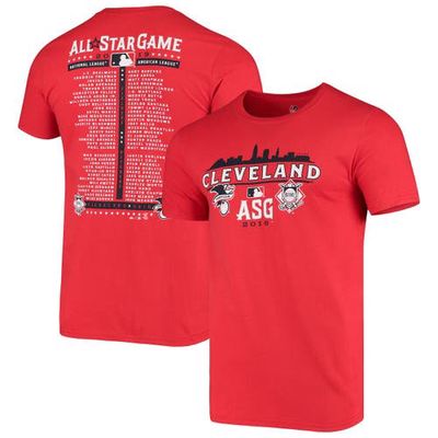 Men's Majestic Red 2019 MLB All-Star Game Duel Roster T-Shirt