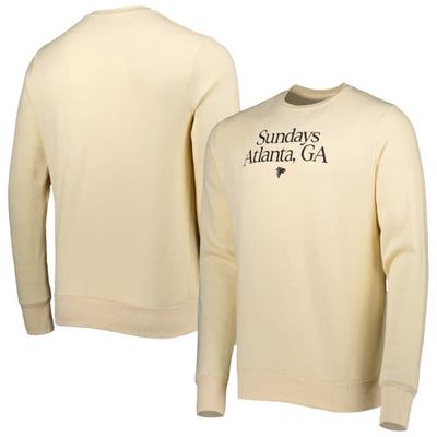 Men's Majestic Threads Cream Atlanta Falcons Sundays Pullover Fleece Sweatshirt