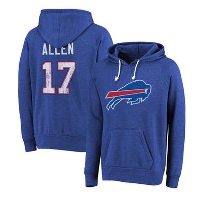 Men's Majestic Threads Josh Allen Royal Buffalo Bills