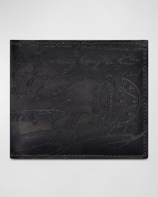 Men's Makore Scritto Leather Bifold Wallet