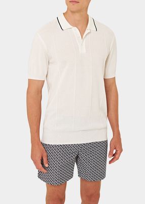 Men's Maranon Waffle-Knit Polo Shirt