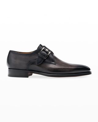 Men's Marco II Single-Monk Leather Dress Shoes