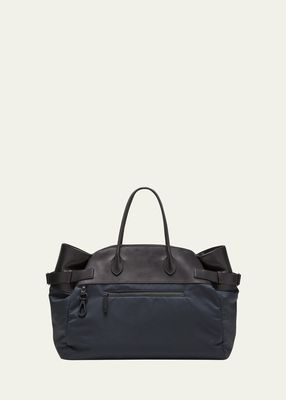 Men's Margaux 17 Nylon and Leather Tote Bag