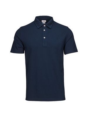 Men's Marina Cotton Polo Shirt - Navy - Size Small - Navy - Size Small